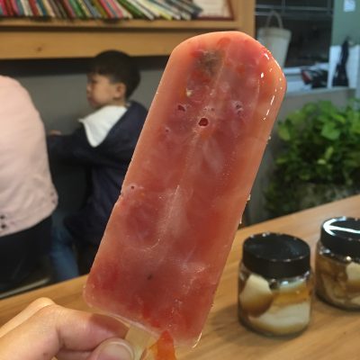 酸梅番茄冰，我覺得有點太酸