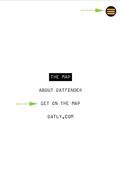 點選選單>>GET ON THE MAP 點選選單>>GET ON THE MAP