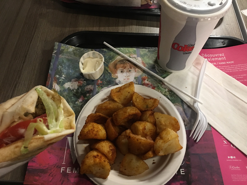 Al wadi的falafel pita wrap + 薯塊 +飲料 Canada Quebec Al wadi