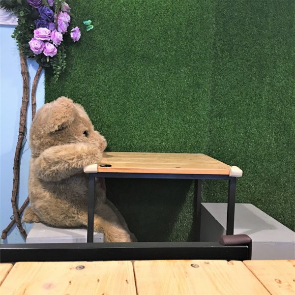 小熊後方的天然藤條裝飾 星愿素願-小熊後方的天然藤條裝飾