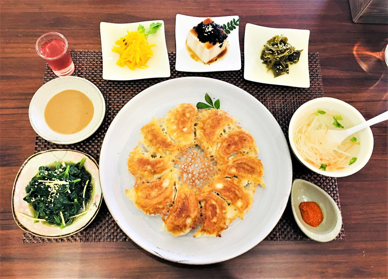 台東素食蔬食_夏安居_脆皮鍋貼套餐