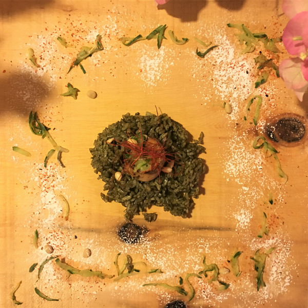 台東蔬食懷石料理問臭_青醬燉飯 台東蔬食懷石料理問臭_青醬燉飯