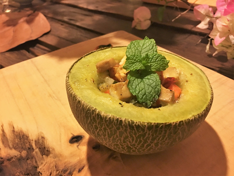 台東蔬食懷石料理問臭_焗烤瓜時蔬