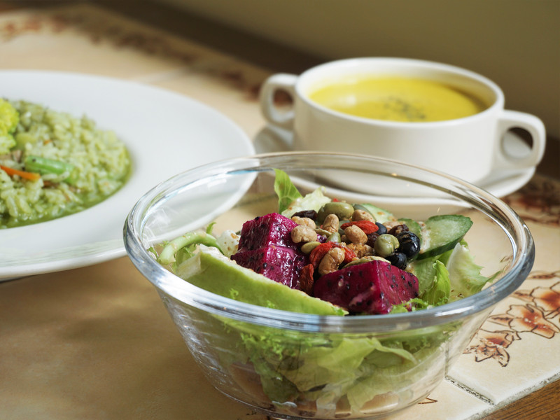 宜蘭羅東蔬食餐廳_淡淡的幸福_胡麻生菜沙拉