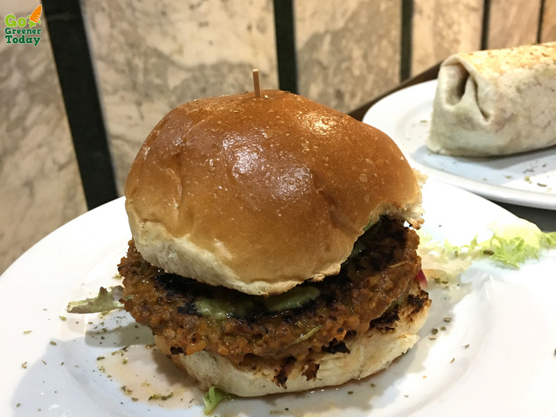 西班牙馬德里vegan vegetarian蔬食餐廳_Sana Vegetariana_vegan漢堡