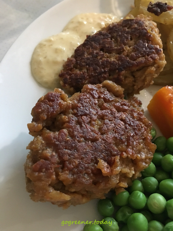 丹麥傳統美食fiskefrikadeller之vegan蔬食版