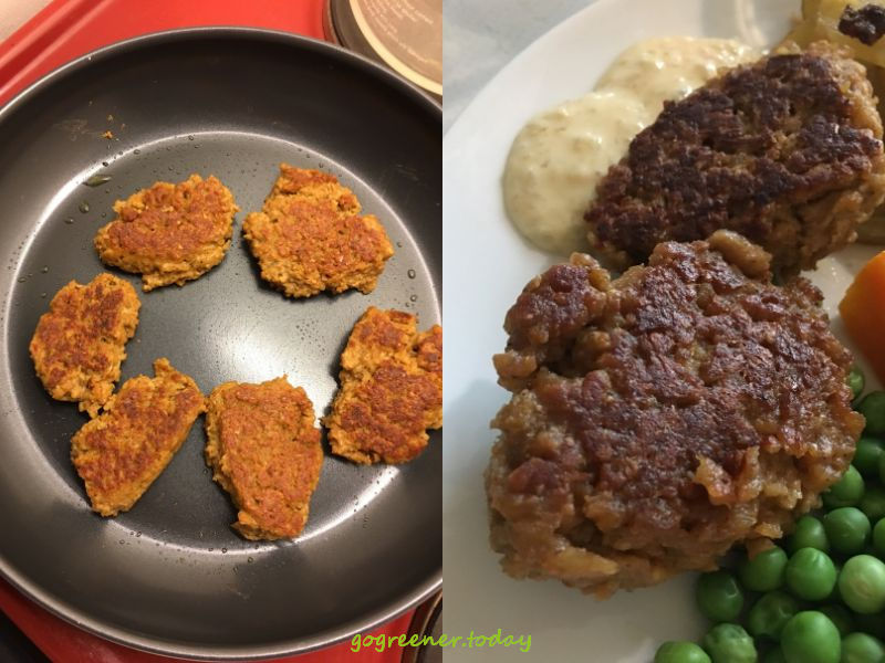 丹麥傳統美食fiskefrikadeller之vegan蔬食版