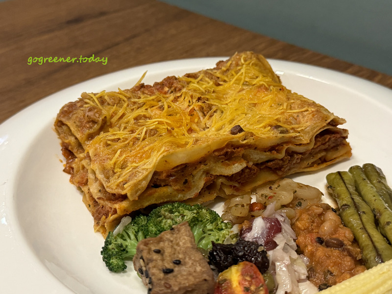 花蓮火車站義式蔬食_純素番茄素肉醬千層麵