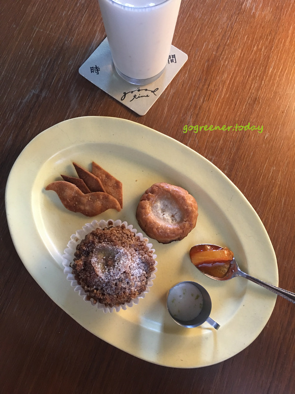 高雄龜時間_vegan純素無奶蛋甜點_瑪芬比士吉餅乾+豆漿卡士達+果醬