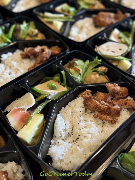 AVEDA企業ESG實踐_結合綠色餐飲_一簞食蔬食外燴便當_與Loopick循環餐具租借